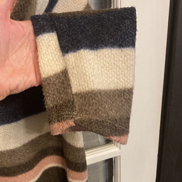 143 Story by Line Up Soft High Turtle Neck/Cowl Neck Striped Sweater - Picture 5 of 14